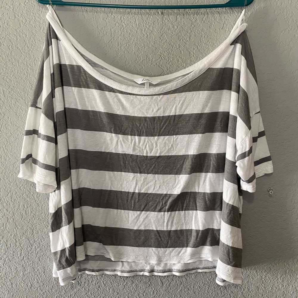 Cropped Striped Top
